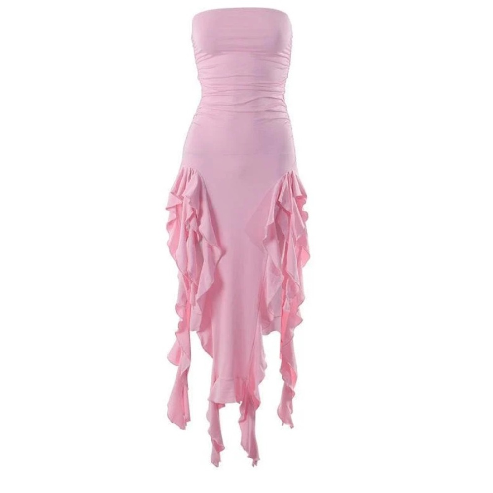 Pink Strapless Dress